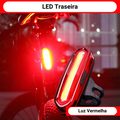 LED Luz Traseira Frontal de Bicicleta USB Recarregável Para Ciclismo