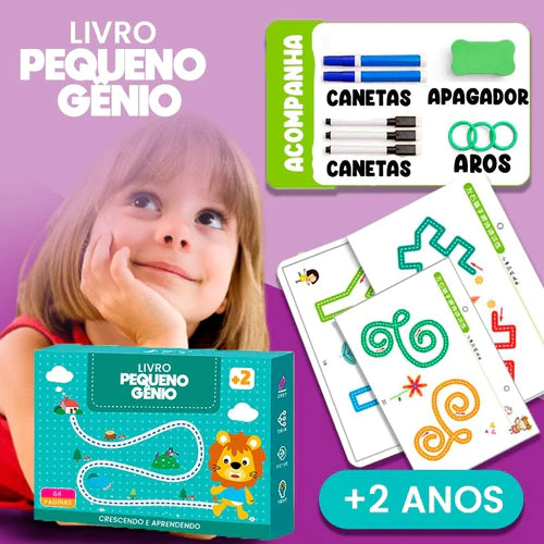 Livro Educativo Reutilizável Pequeno Gênio