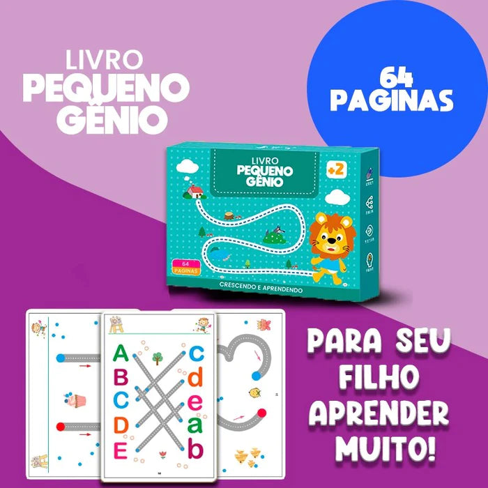 Livro Educativo Reutilizável Pequeno Gênio